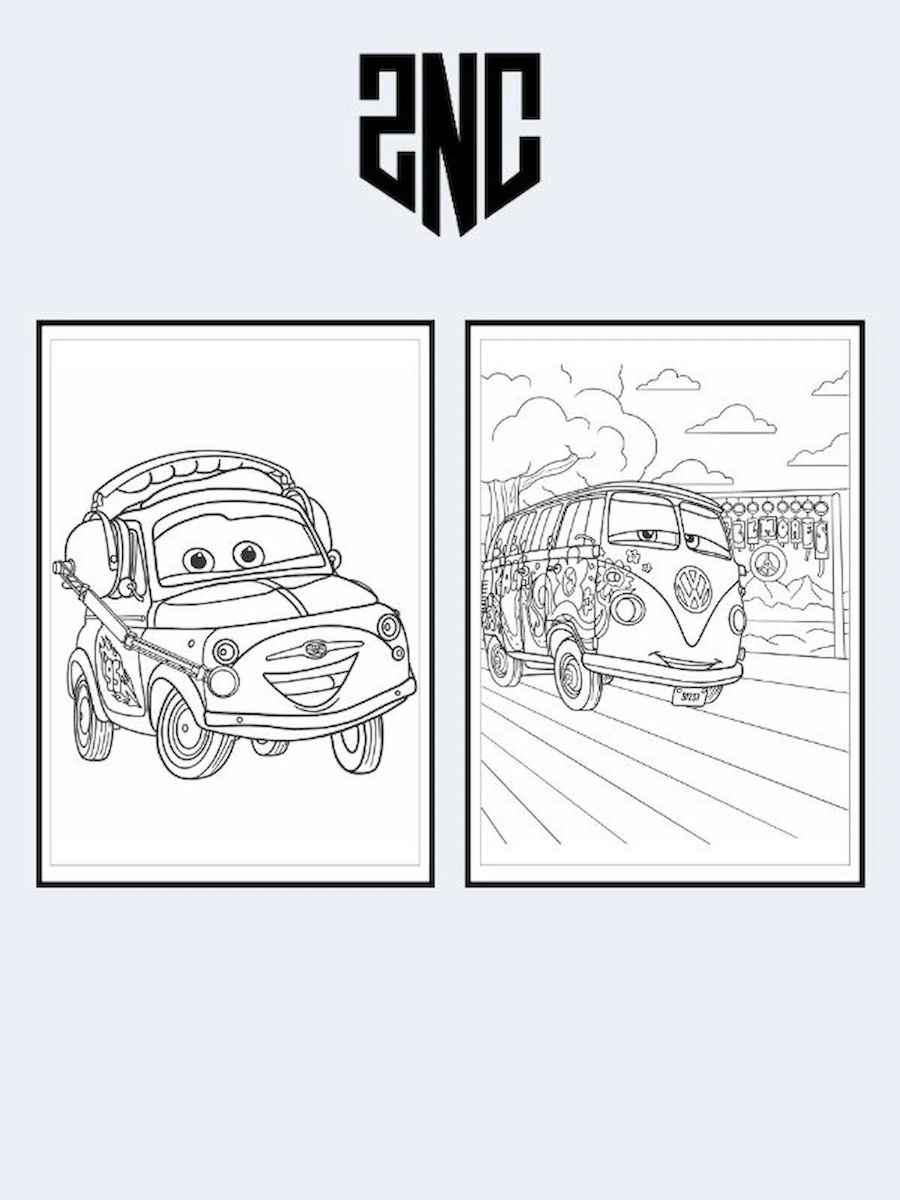 Arabalar (Cars) Boyama Kitabı (20 Tam Sayfa), (Sticker Hediyeli)