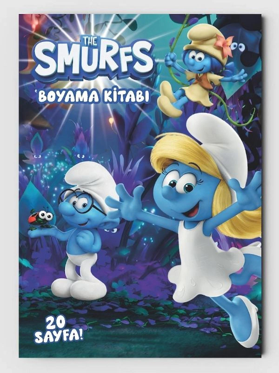 Smurf (ŞİRİNLER) Çocuklar Için Boyama Kitabı (20 TAM SAYFA RESİMLİ BOYAMA KİTABI)