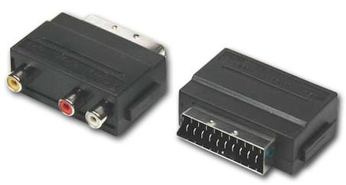 Scart Adaptör/ 3Rca to Scart (5'li Paket)