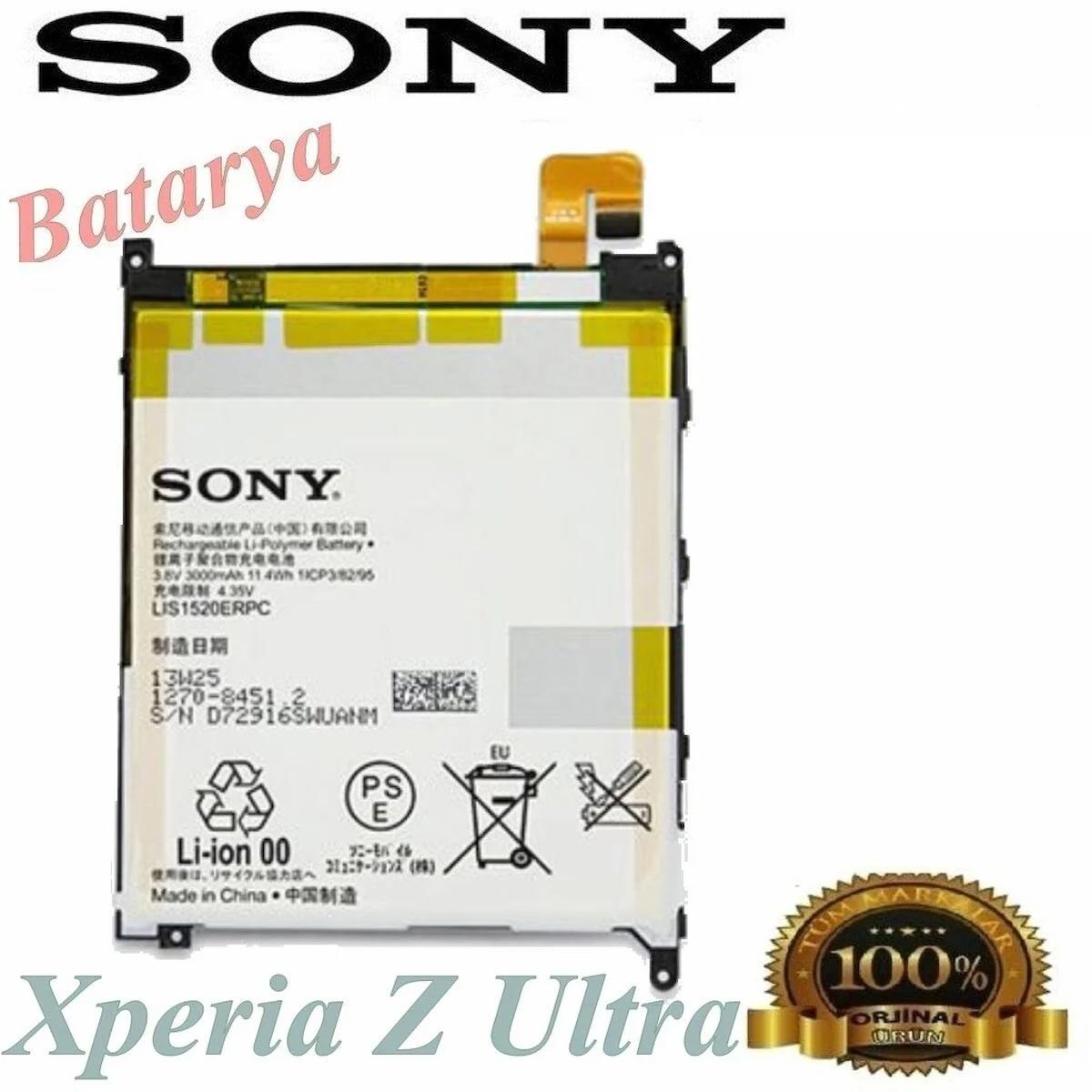 Sony Xperia Z Ultra Batarya Sony Xperia C6835 XL39H Uyumlu Yedek Batarya