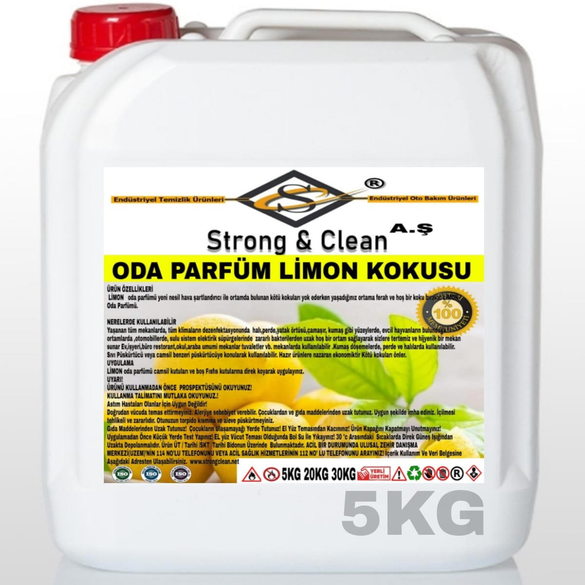 Oda Parfüm Limon Kokulu 5 Kg