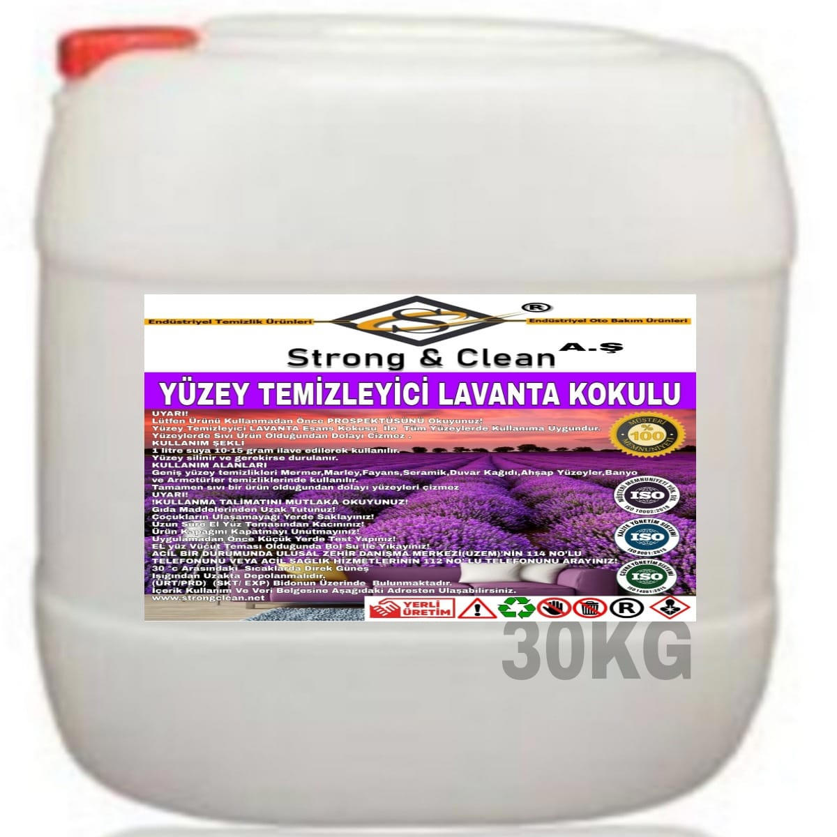 Yüzey Temizleyici Lavanta Kokulu 30 Kg