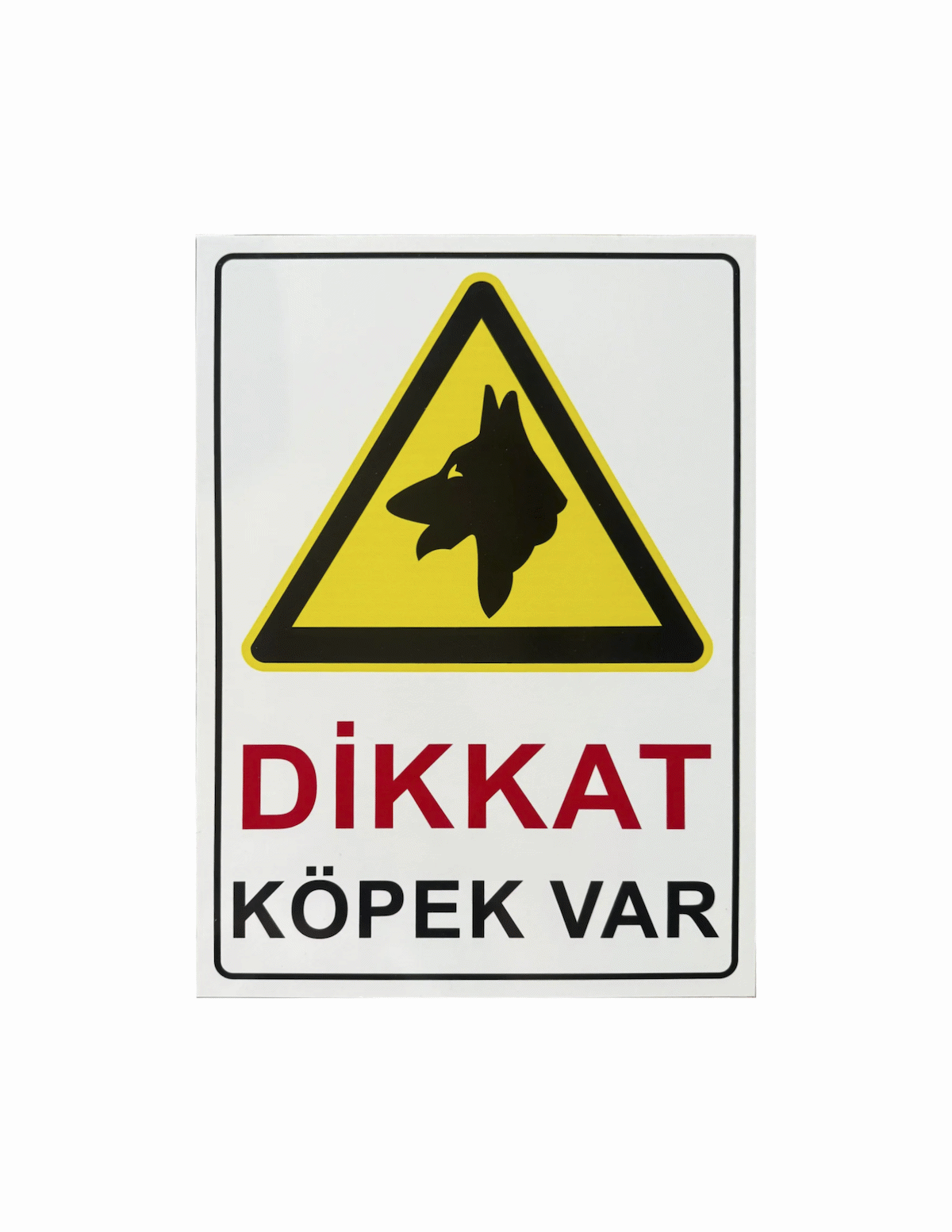 Dikkat Köpek Var Uyarı Levhası