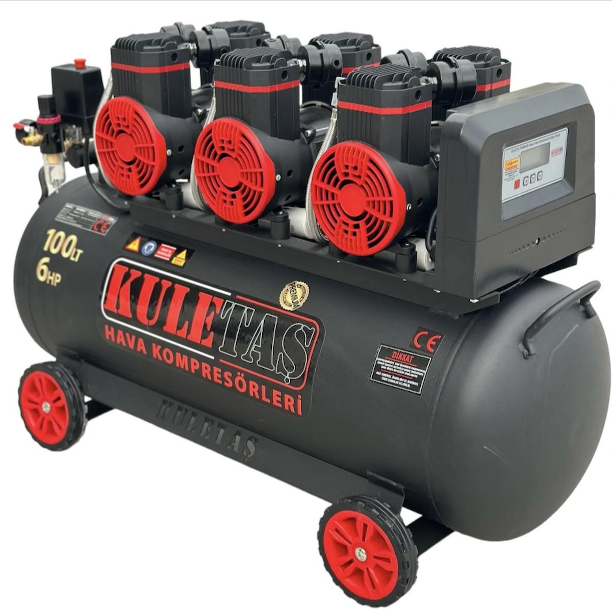 Kuletaş Premium 100 Lt Sessiz Yağsız Hava Kompresörü 6 Hp