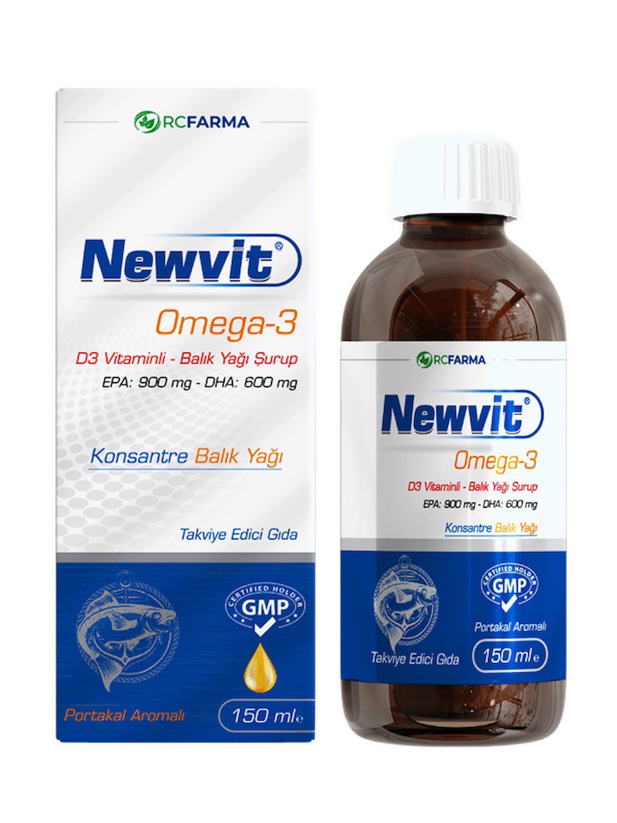 Newvit Omega-3 D3 Vitaminli Şurup 150 ml