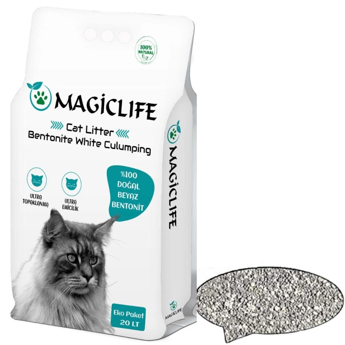 MAGIC LIFE 20 Lt Ince Tane Aktif Karbon Kedi Kumu