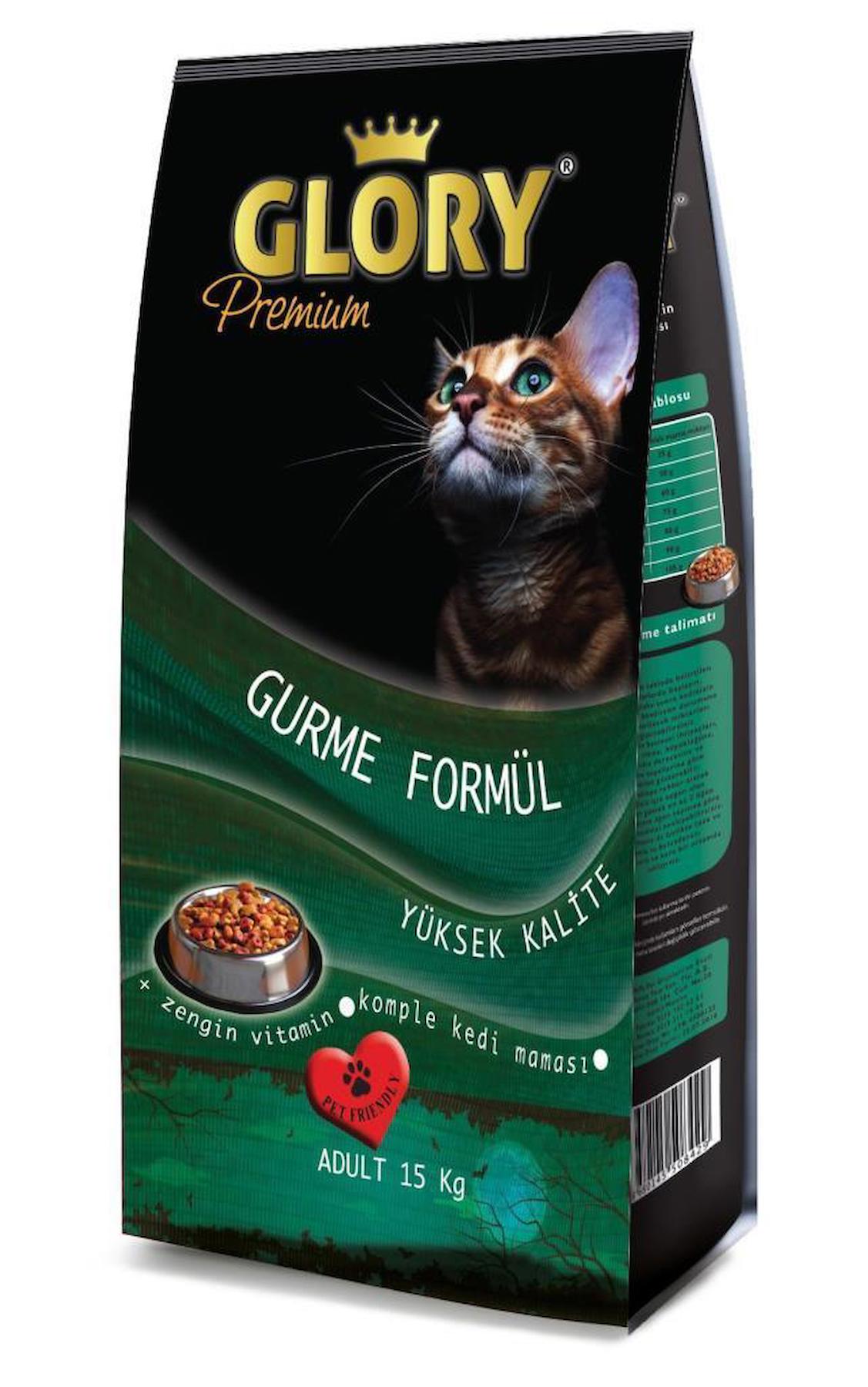 Glory Premium Multicolour Karışık Renkli Yetişkin Kedi Maması 15 kg