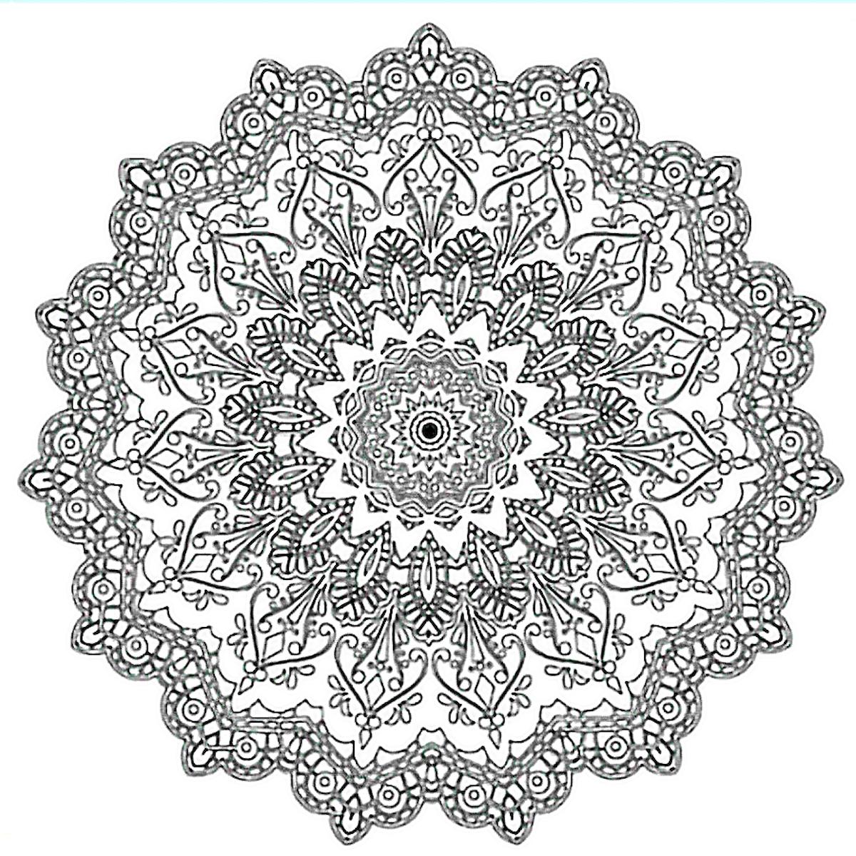 Bigpoint Baskılı Pres Tuval 30x30cm Mandala