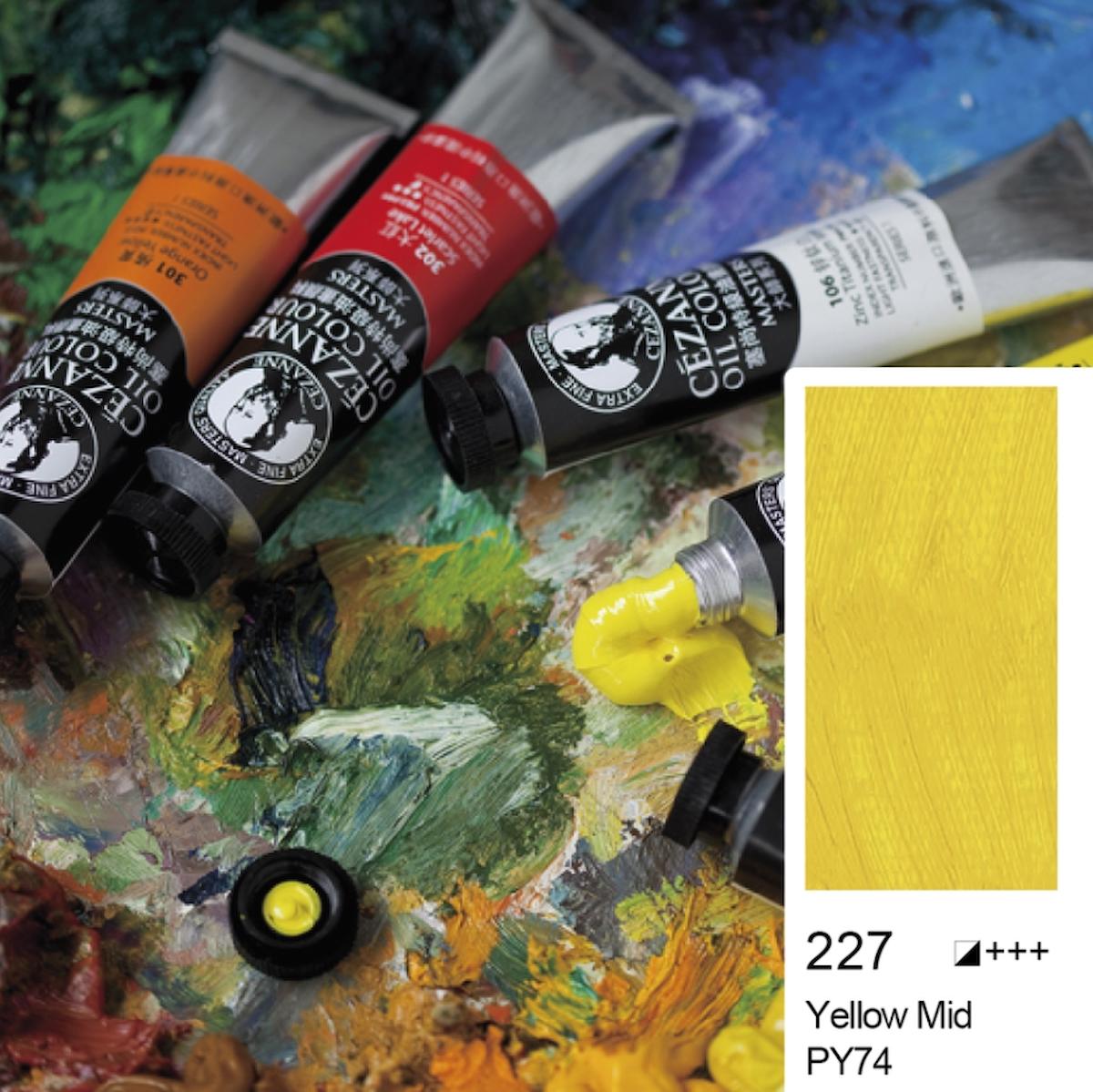 Cezanne Extra Fine Masters' Yağlı Boya 45ml (Oil Colour) Yellow Mid 227