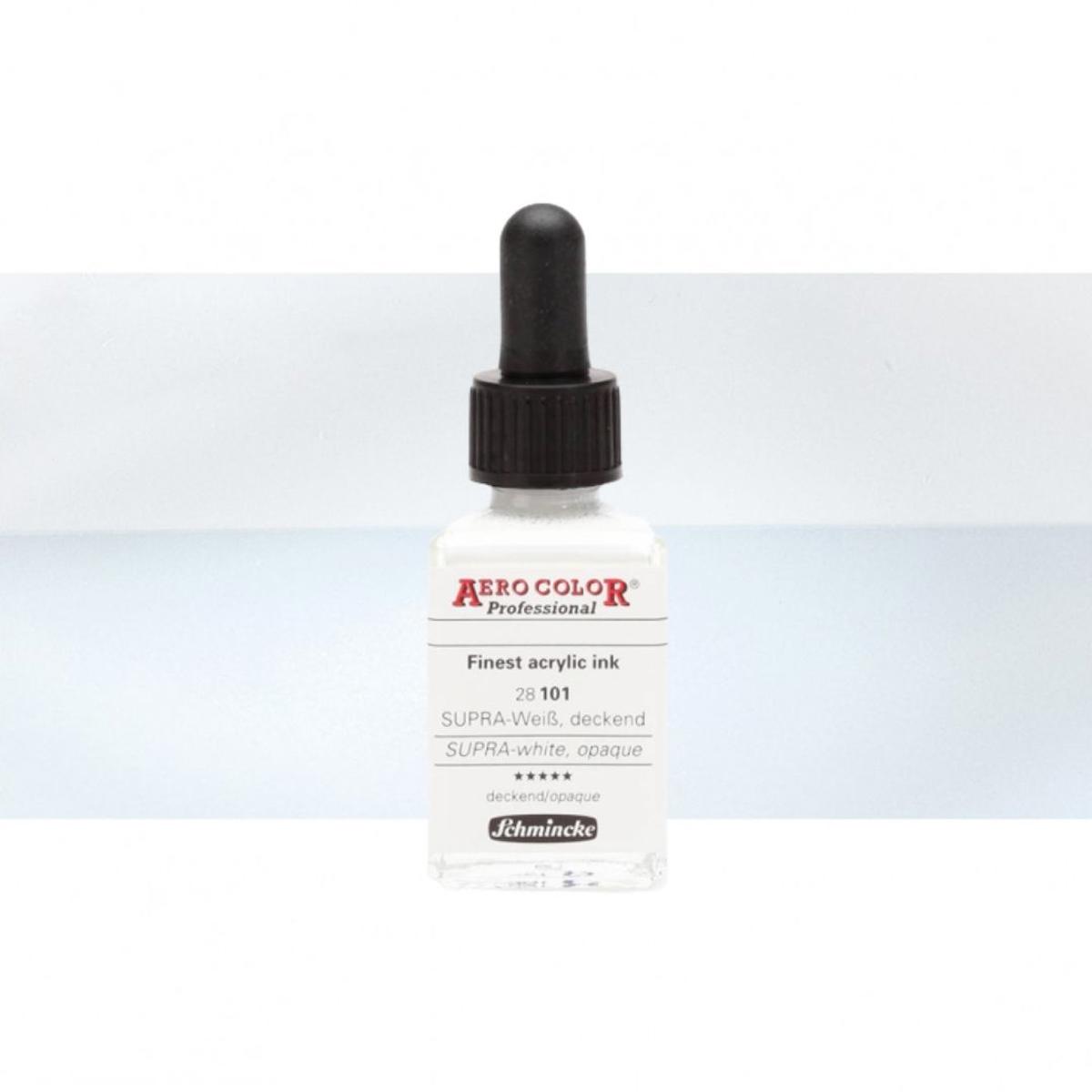 Schmincke Aero Color Professional Finest Akrilik ink. 28ml Supra White (Opaque) 101