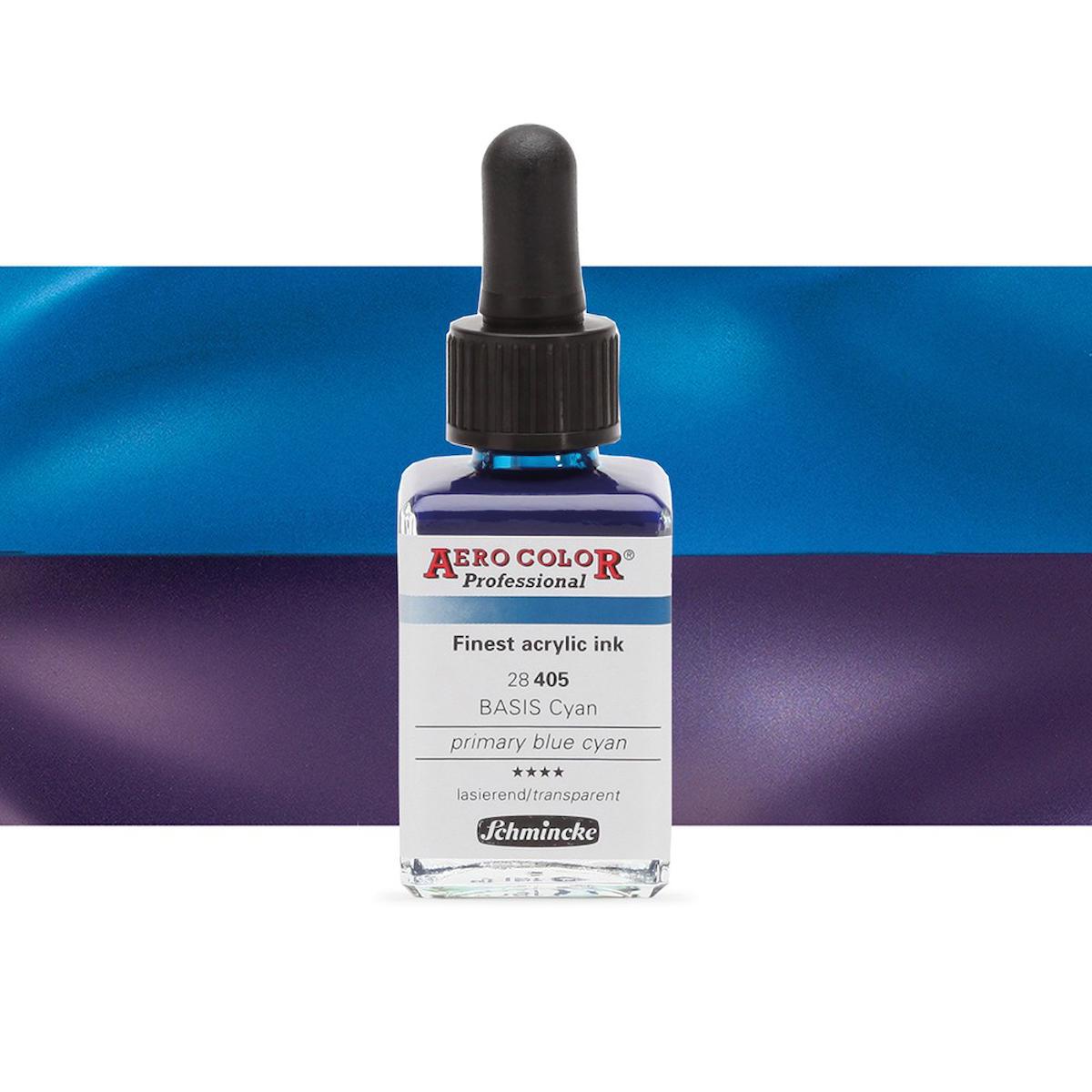 Schmincke Aero Color Professional Finest Akrilik ink. 28ml Primary Blue Cyan 405