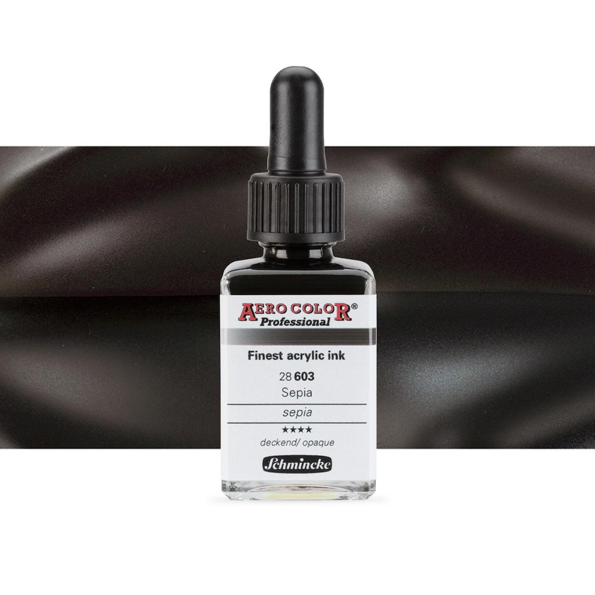 Schmincke Aero Color Professional Finest Akrilik ink. 28ml Sepia 603