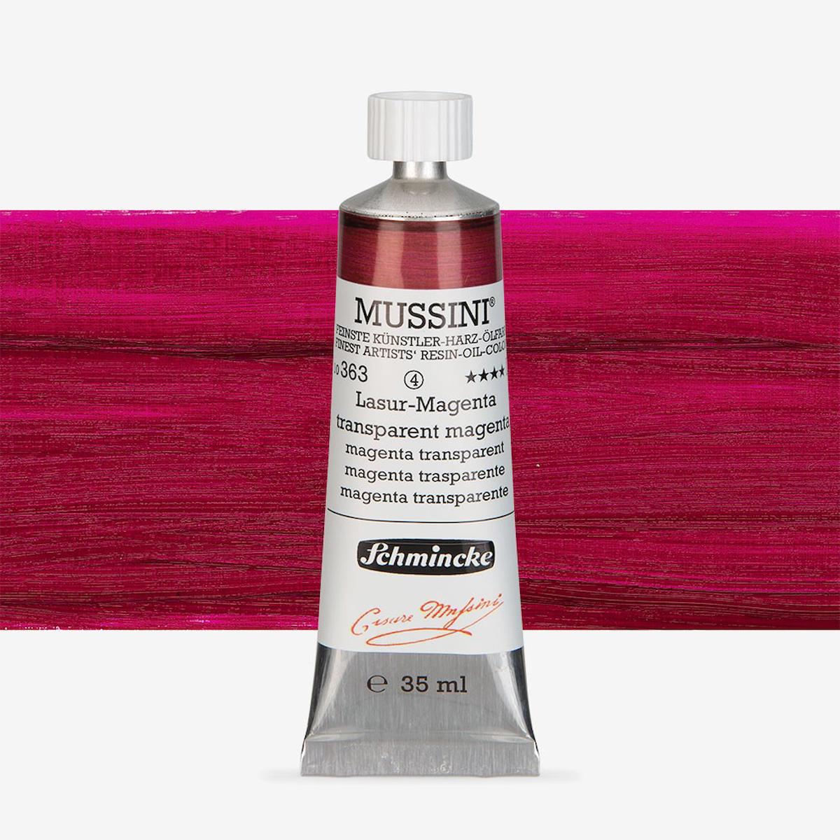 Schmincke  Mussini Yağlı Boya 35ml Translucent Magenta 363 S.4