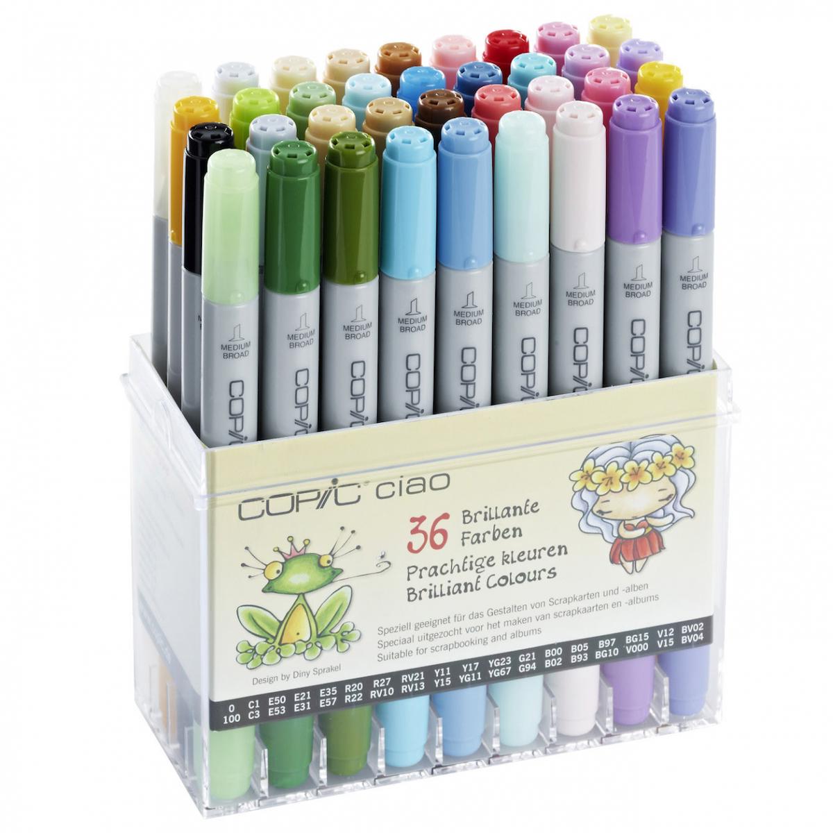 Copic Ciao Marker Kalemi Brilliant colors 36'lı Set