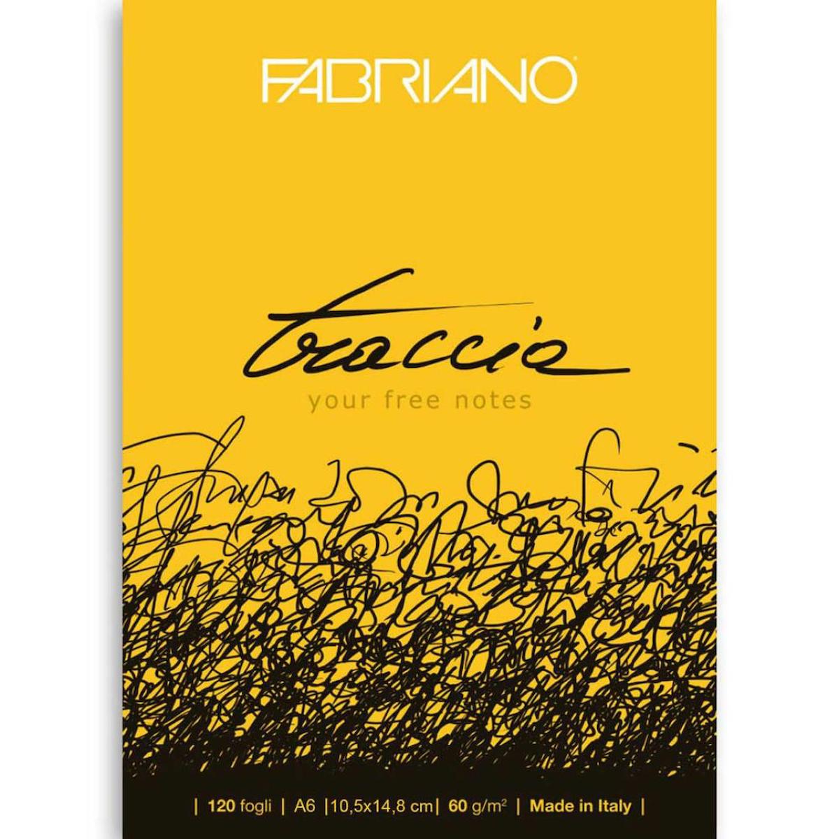 Fabriano Traccia Natural Grain 60gr Sketch Blok 120 Sayfa A6 (10.5x14.8cm)