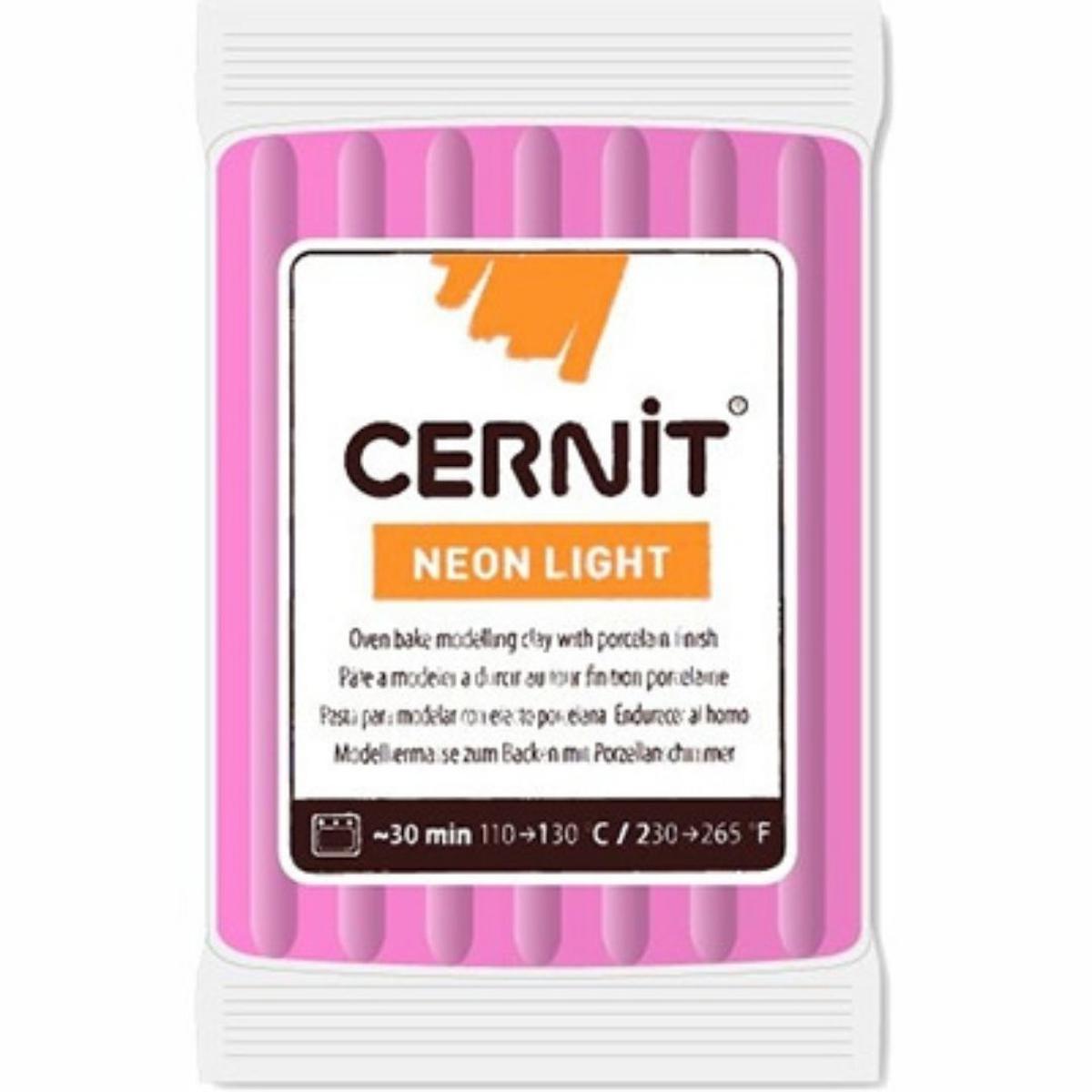 Cernit Neon Polimer Kil 56gr Fuschia 922