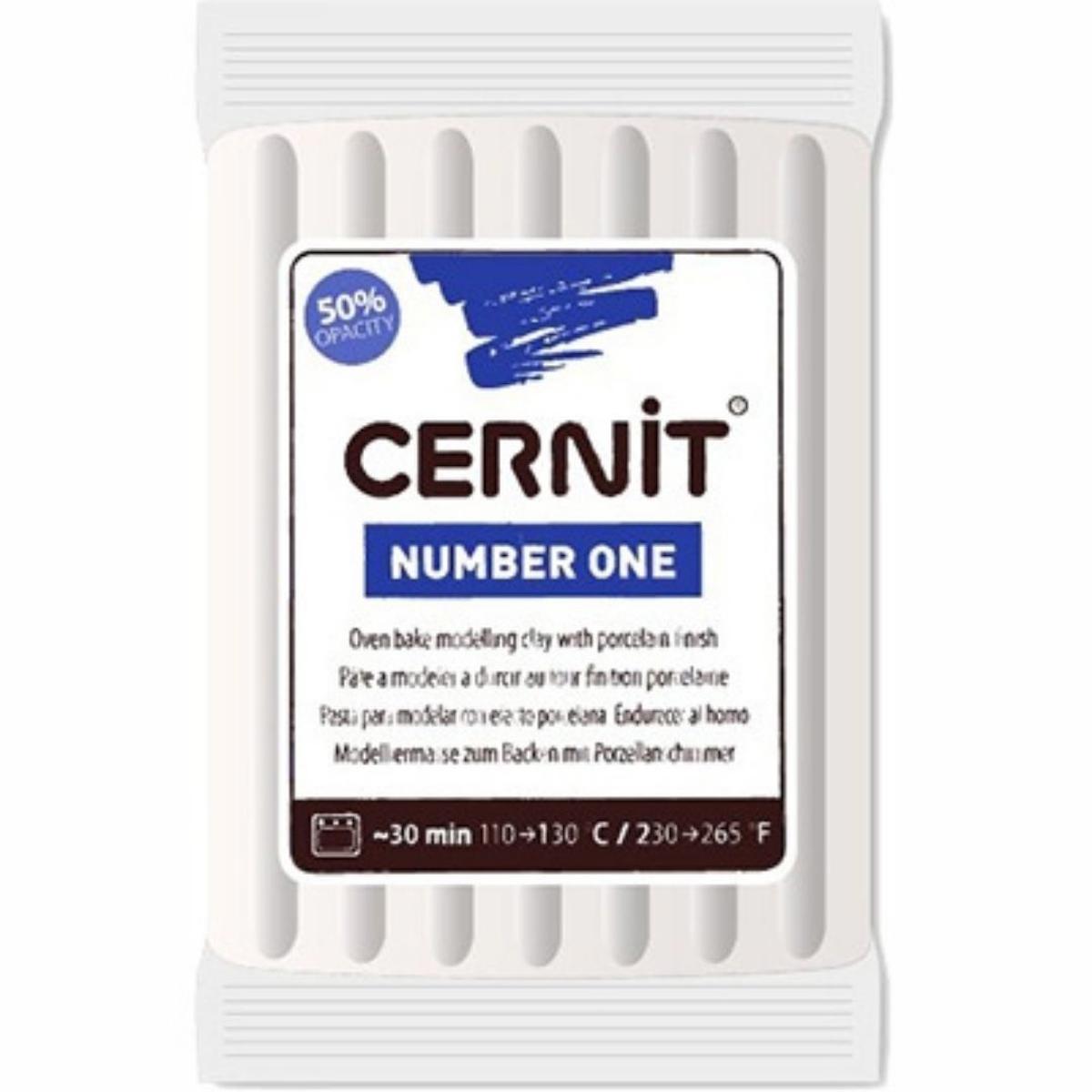 Cernit Number One Polimer Kil 56gr White 010