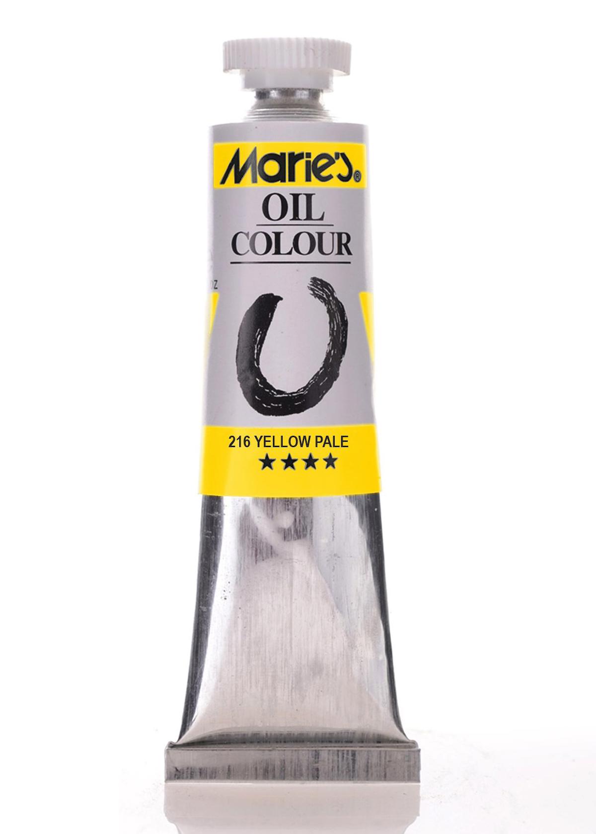 Maries Oil Colour Yağlı Boya 50ml 216 Yellow Pale