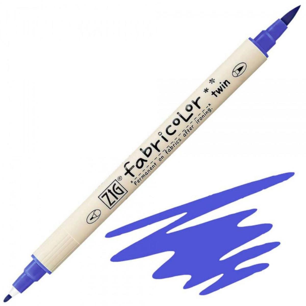 Zig Fabricolor Marker Twin Kumaş Kalemi Blue 030