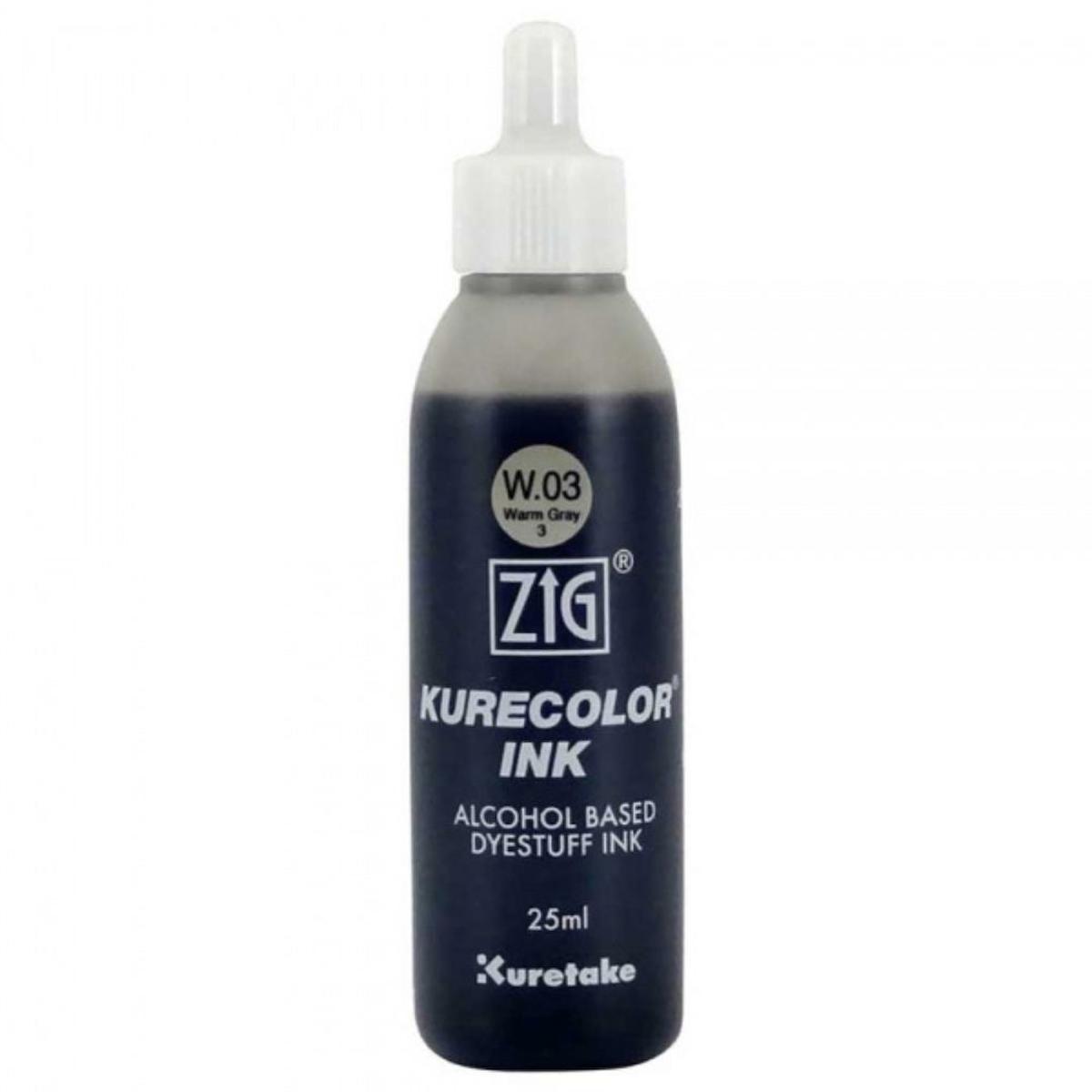 Zig Kurecolor Refill Ink Mürekkep 25ml W03 Warm Gray 3