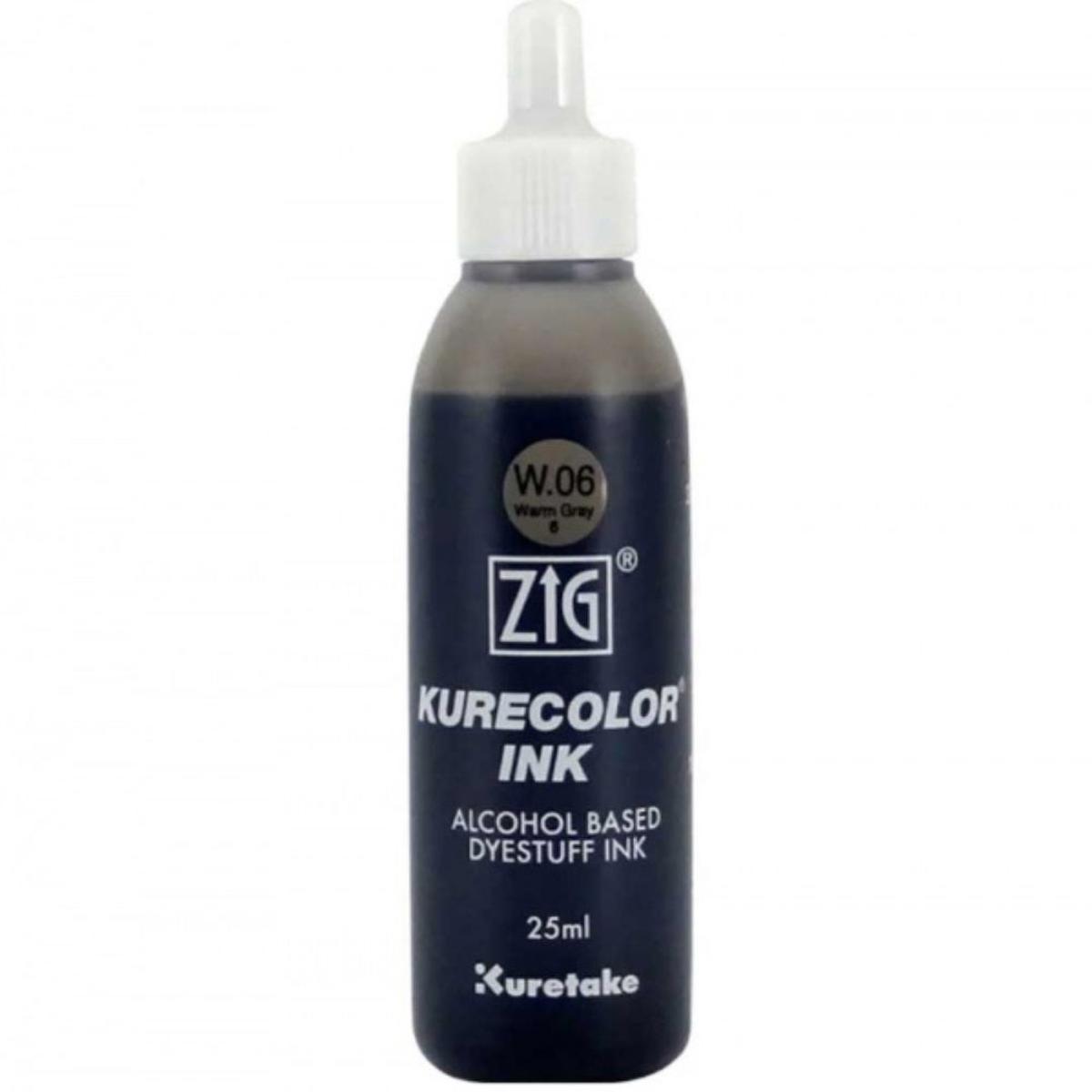 Zig Kurecolor Refill Ink Mürekkep 25ml W06 Warm Gray 6