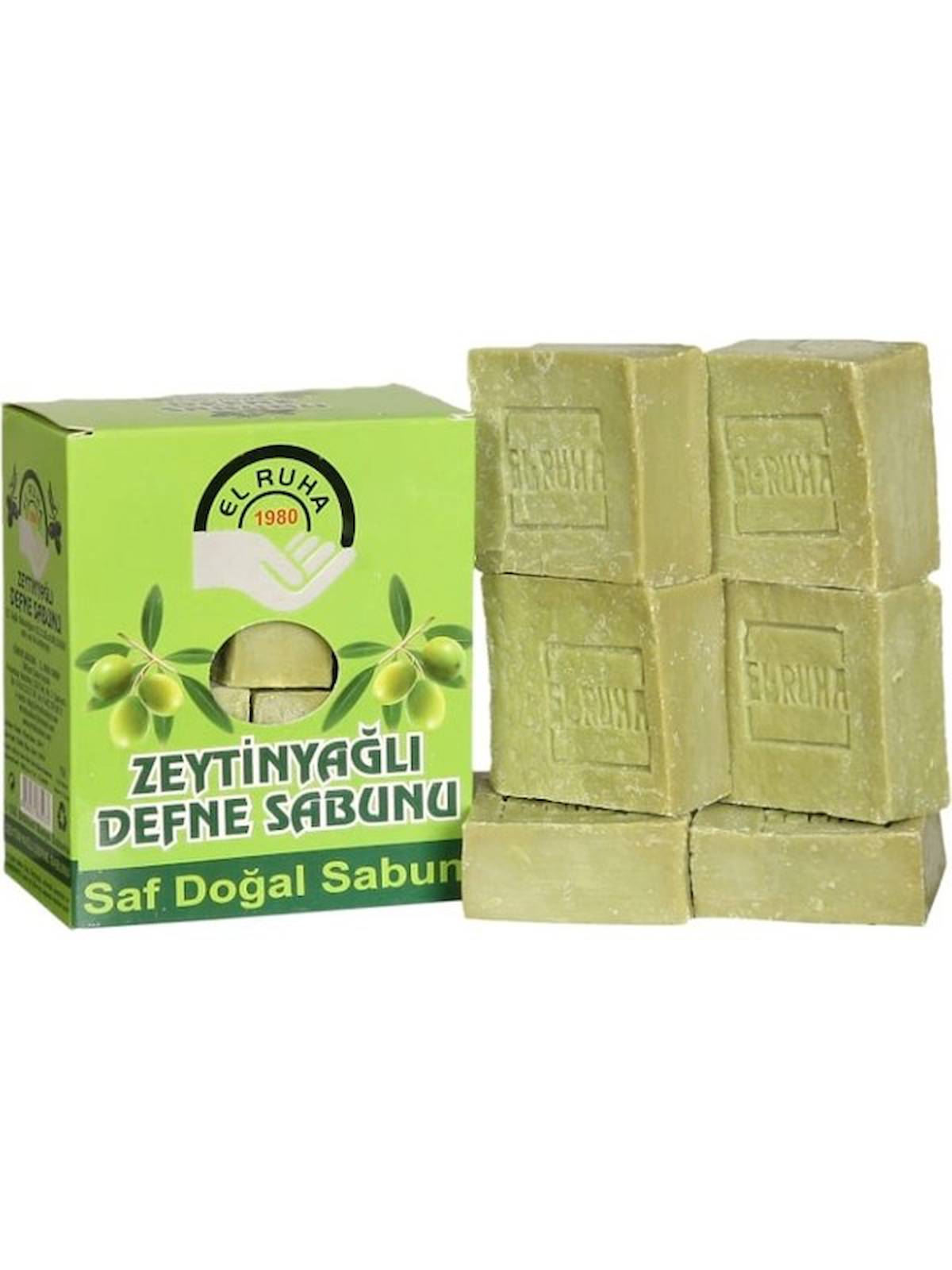 El Ruha Zeytinyağlı Defne Sabunu (6,Lı Paket)