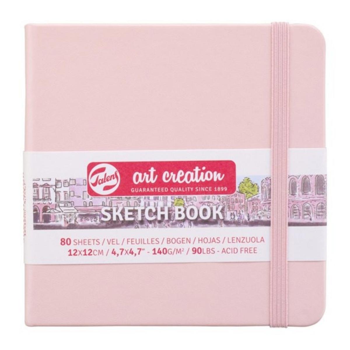 Talens Art Creation Sketch Books Eskiz Defteri 140gr. 12 X 12 Pembe