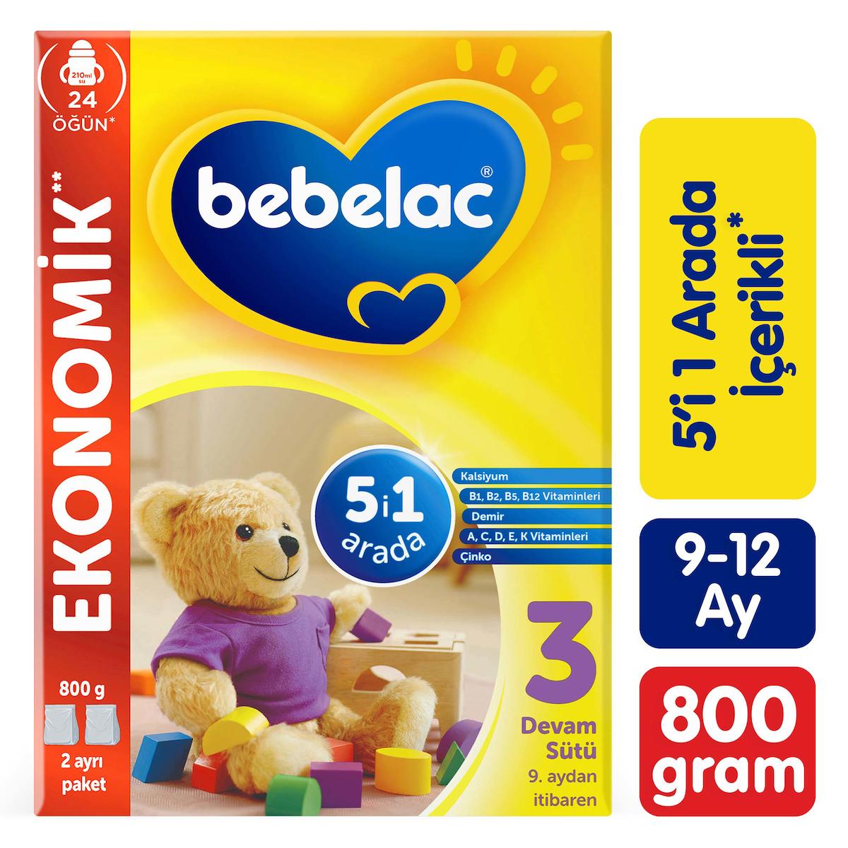 Bebelac 3 Devam Maması 800 Gram