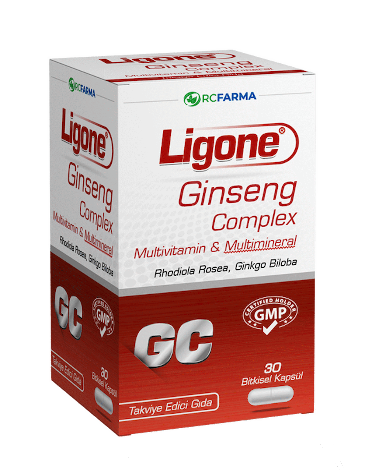 LİGONE GİNSENG/Q-10/ ZERDEÇAL/MULTİVİTAMİN 30 KAPSÜL SKT 04-2023