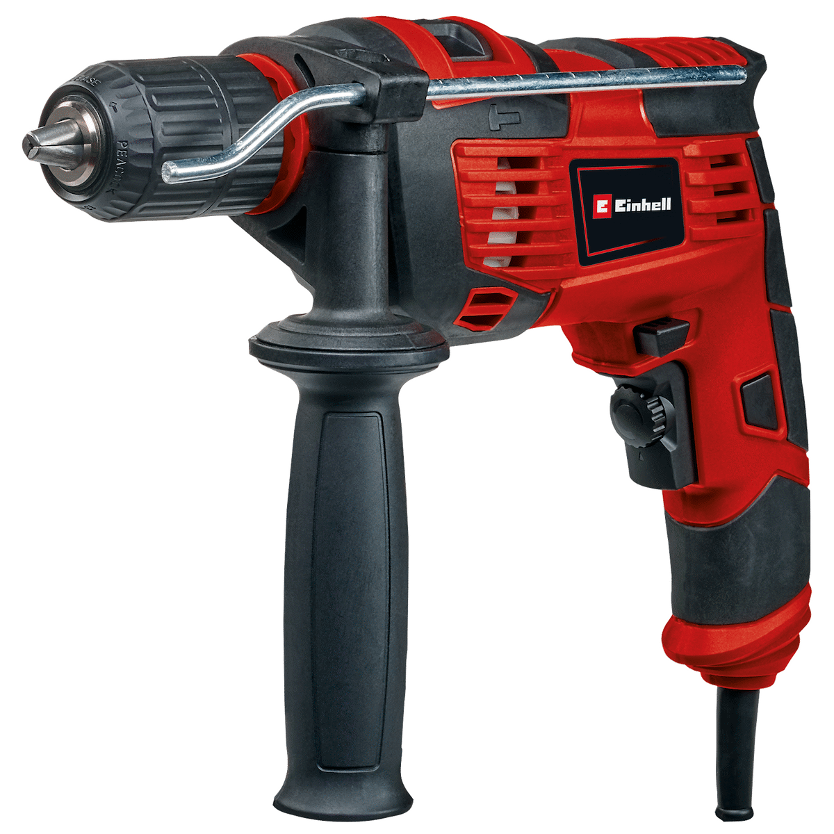 Einhell Darbeli Matkap TC-ID 720/1 E Kit (delme/darbeli delme, 13 mm mandren, devir elektroniği, beton için 5 parçalı uç seti + E-Box Basic)