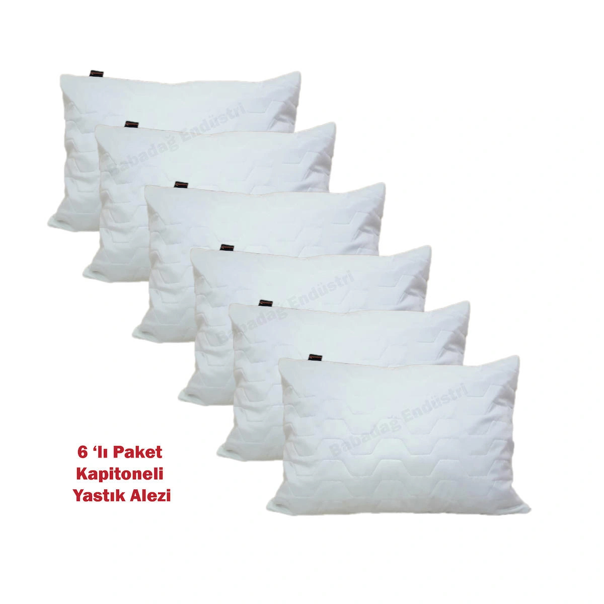 Alez - Yastık Alezi 6'lı Paket Standart Kapitoneli Ürün