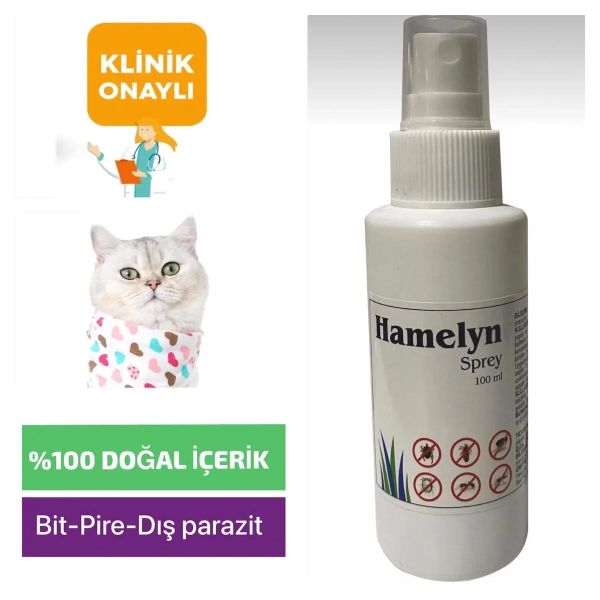 Hamelyn 100 ml pire bit dış parazit karınca kedi köpek tavşan kanatlılar 