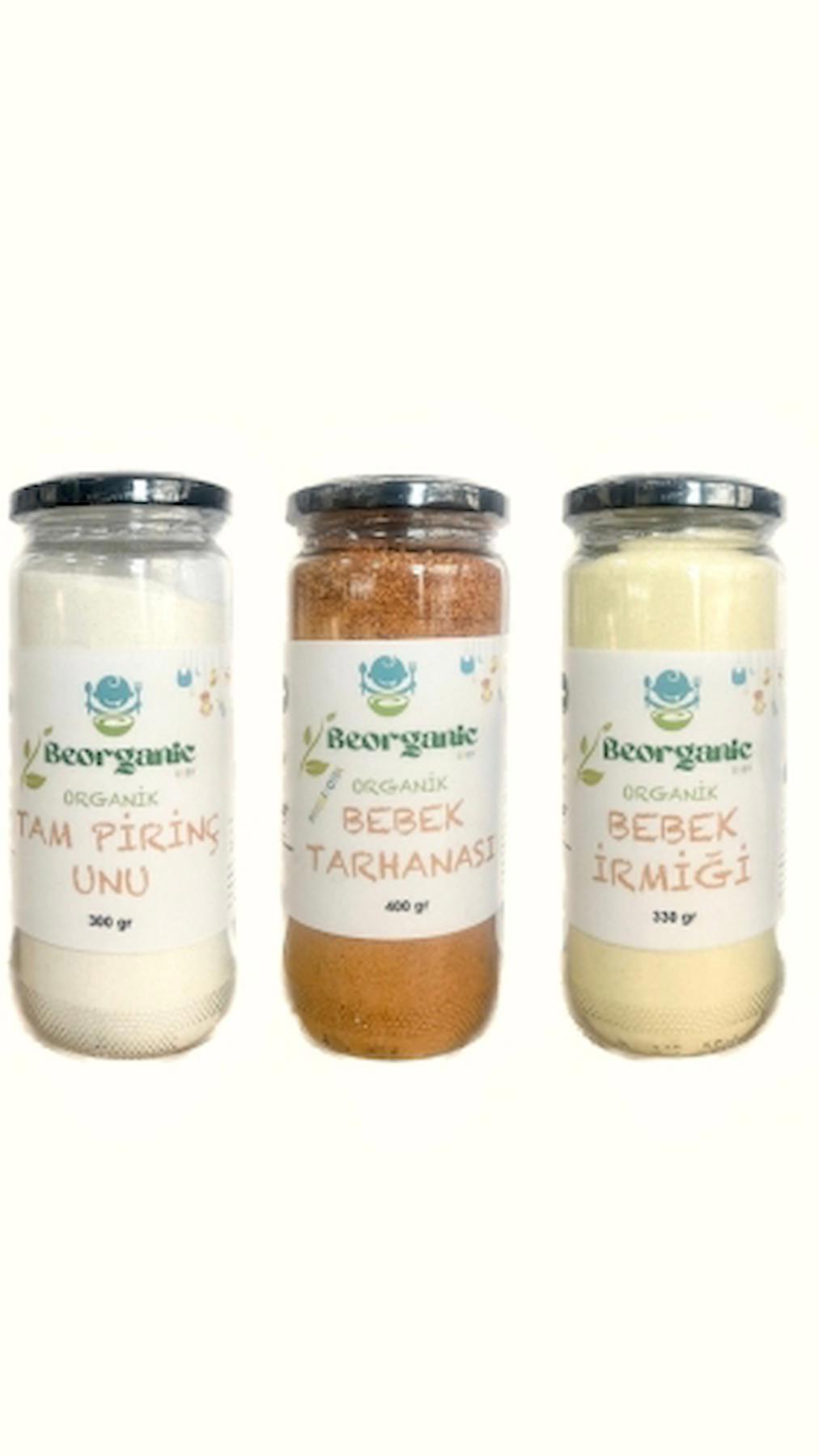 Beferment Organic  Bebek Tarhanası+ Bebek İrmiği+ Pirinç Unu Seti +6Ay