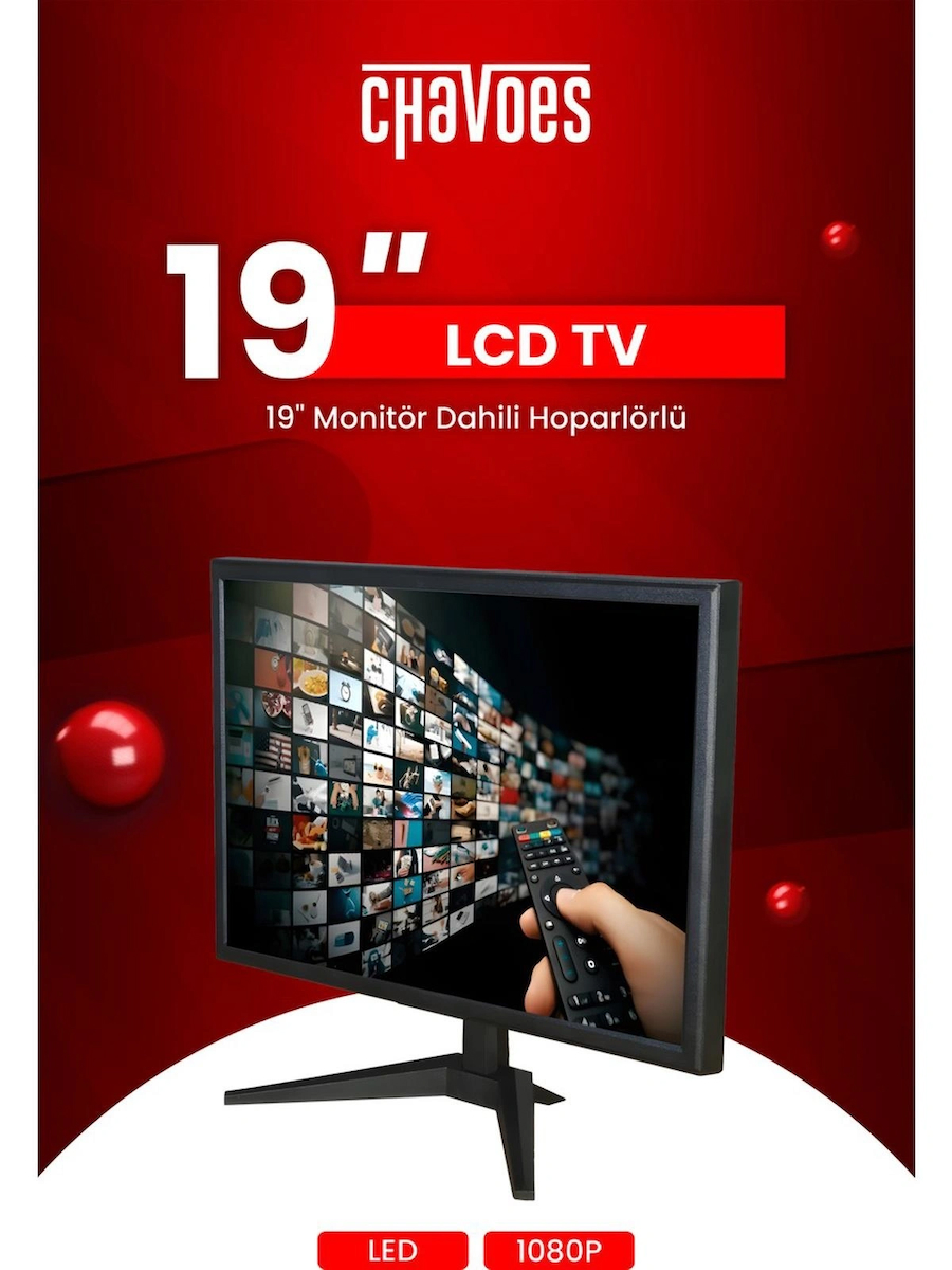 Chavoes 19″ Mutfak Televizyonu-Monitör Uydu Alıcısı Askı Aparatı -49 Ekran 12V Full Hd -Mutfak-Karavan-Tekne
