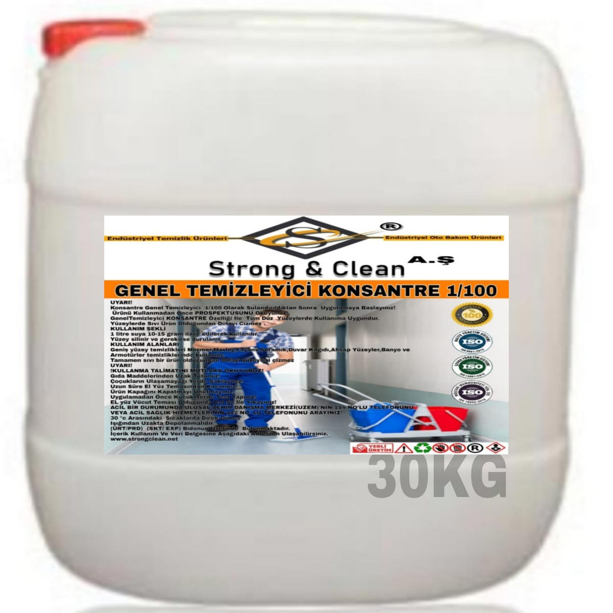 Genel Temizleyici Extra Konsantre 1/100 30 Kg