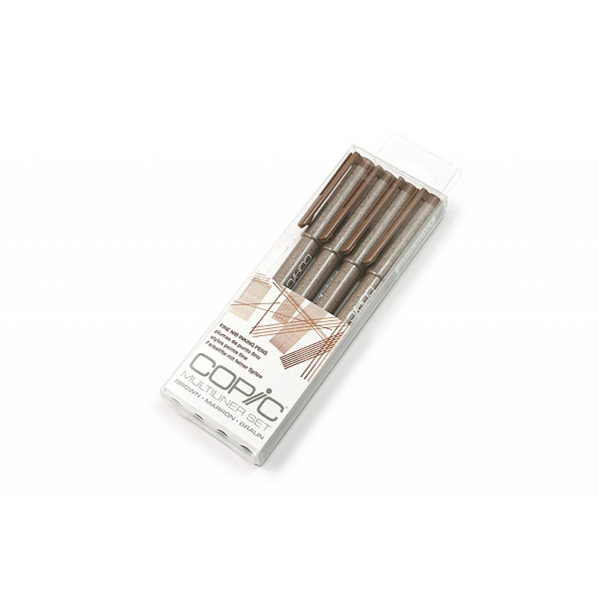 Copic Multiliner Brown Set (0,05, 0,1, 0,3, 0,5)