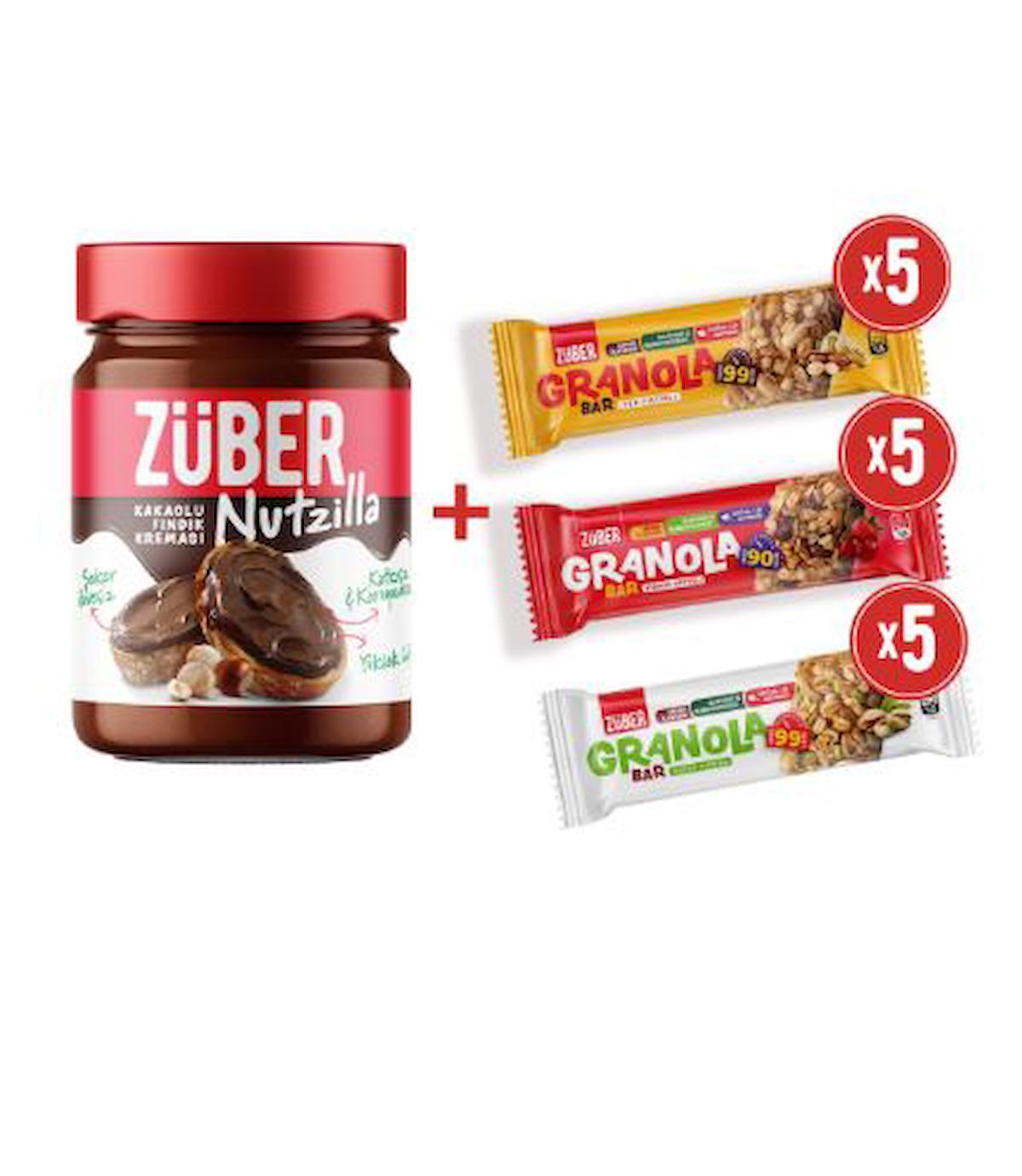 Nutzilla Fındık Kreması Kakaolu + Granola Bar Deneme Paketi