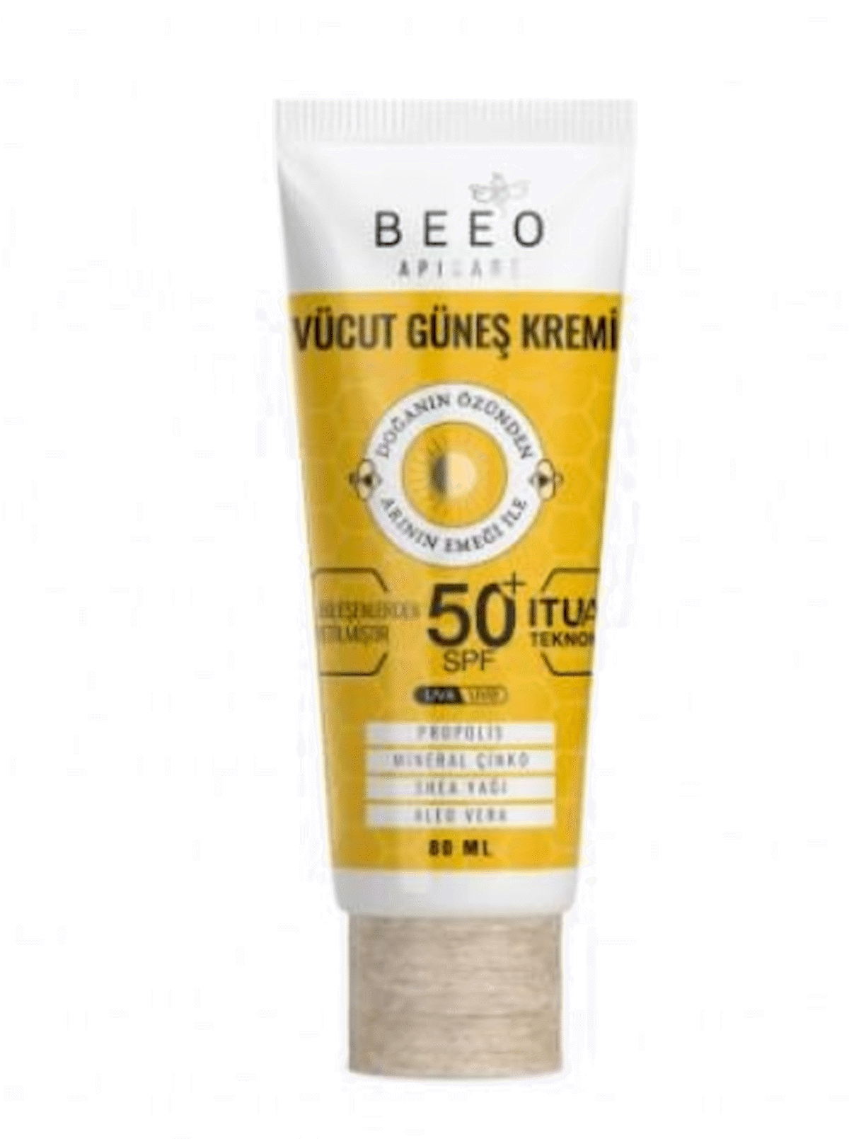 Bee'O 30+ Faktör Tüm Cilt Tipleri İçin Renksiz Yüz Güneş Koruyucu Krem 80 ml