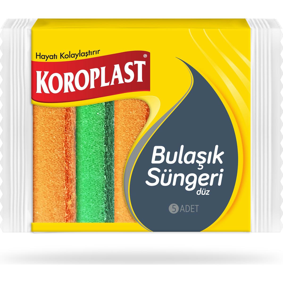 Koroplast Düz Bulaşık Süngeri 5'li