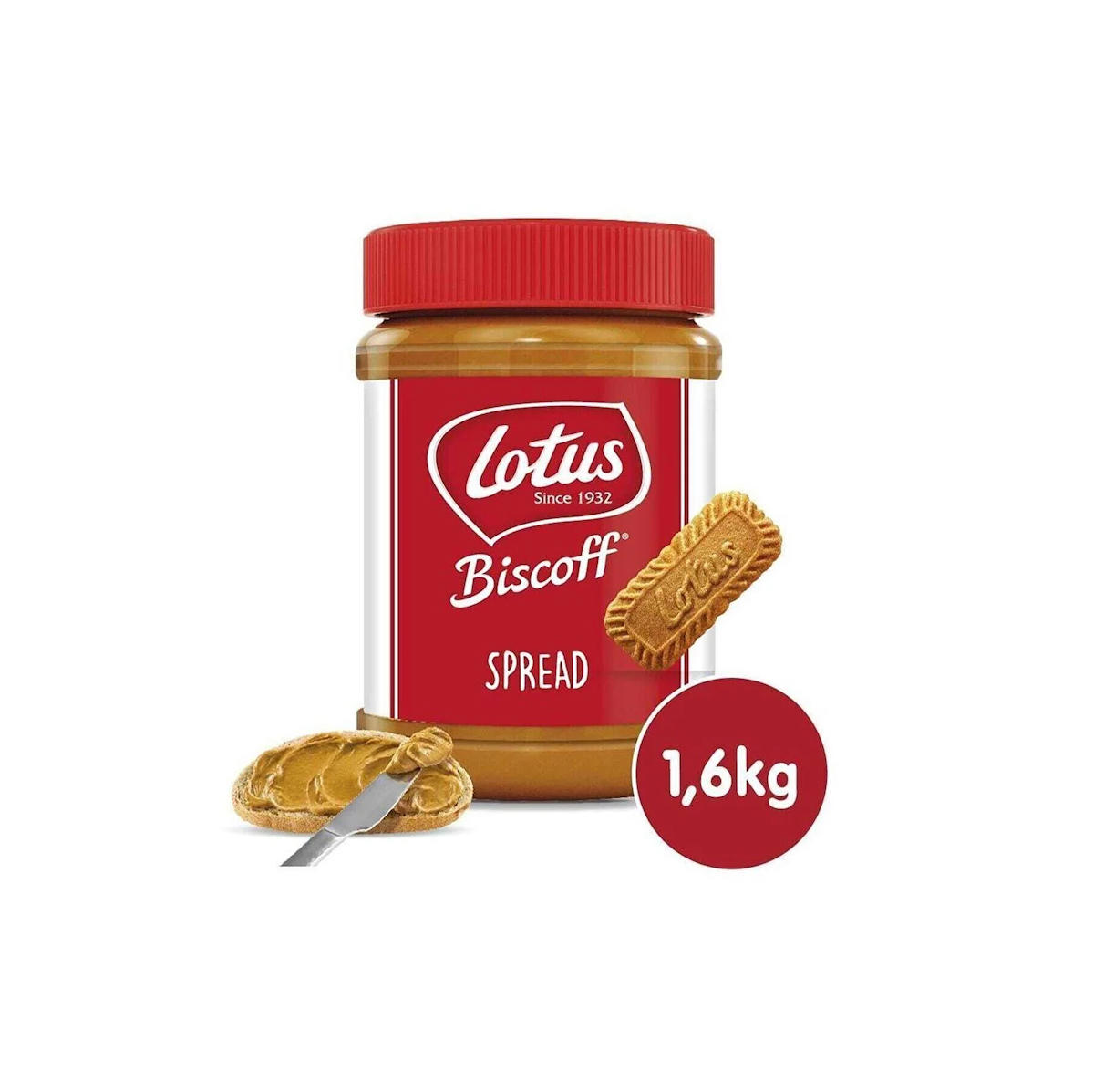 Lotus Biscoff Spread Sürülebilir Karamelize Bisküvi Ezmesi 1.6 kg