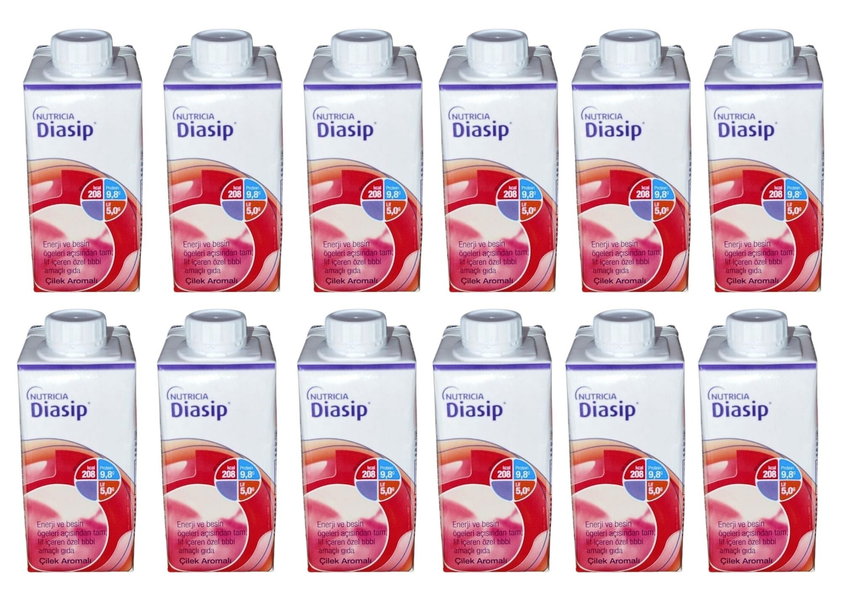 NUTRICIA DİASİP ÇİLEK AROMALI 200 ML X 6 ADET