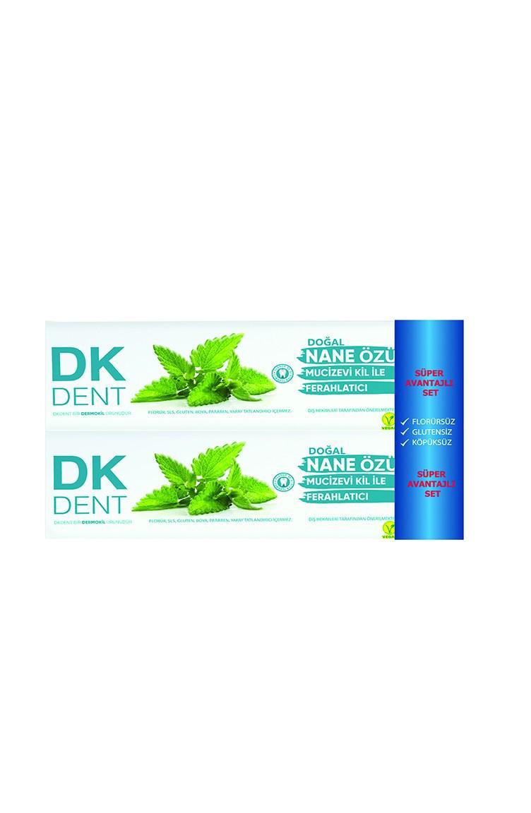 Dermokil Nane Diş Macunu + Nane Diş Macunu-2'li Avantajlı Set-75 ml