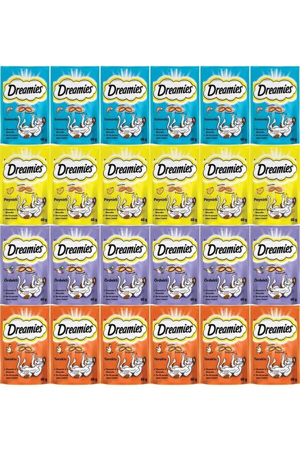 Dreamies Tahıllı Granül Yetişkin Kedi Ödülü 24x60 g 