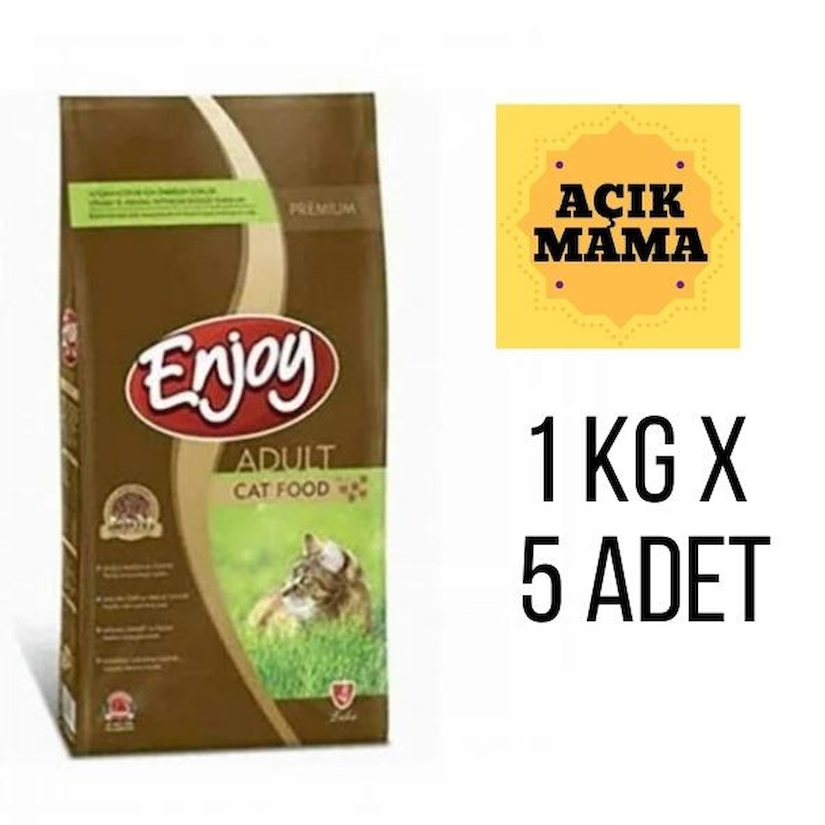 Enjoy Tavuklu Yetişkin Kedi Maması 5 Kg Açık Mama