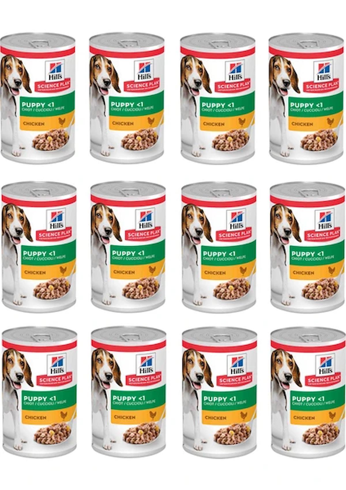 Hills Tavuklu Yavru Köpek Konserve Maması 370 Gr 12 Adet