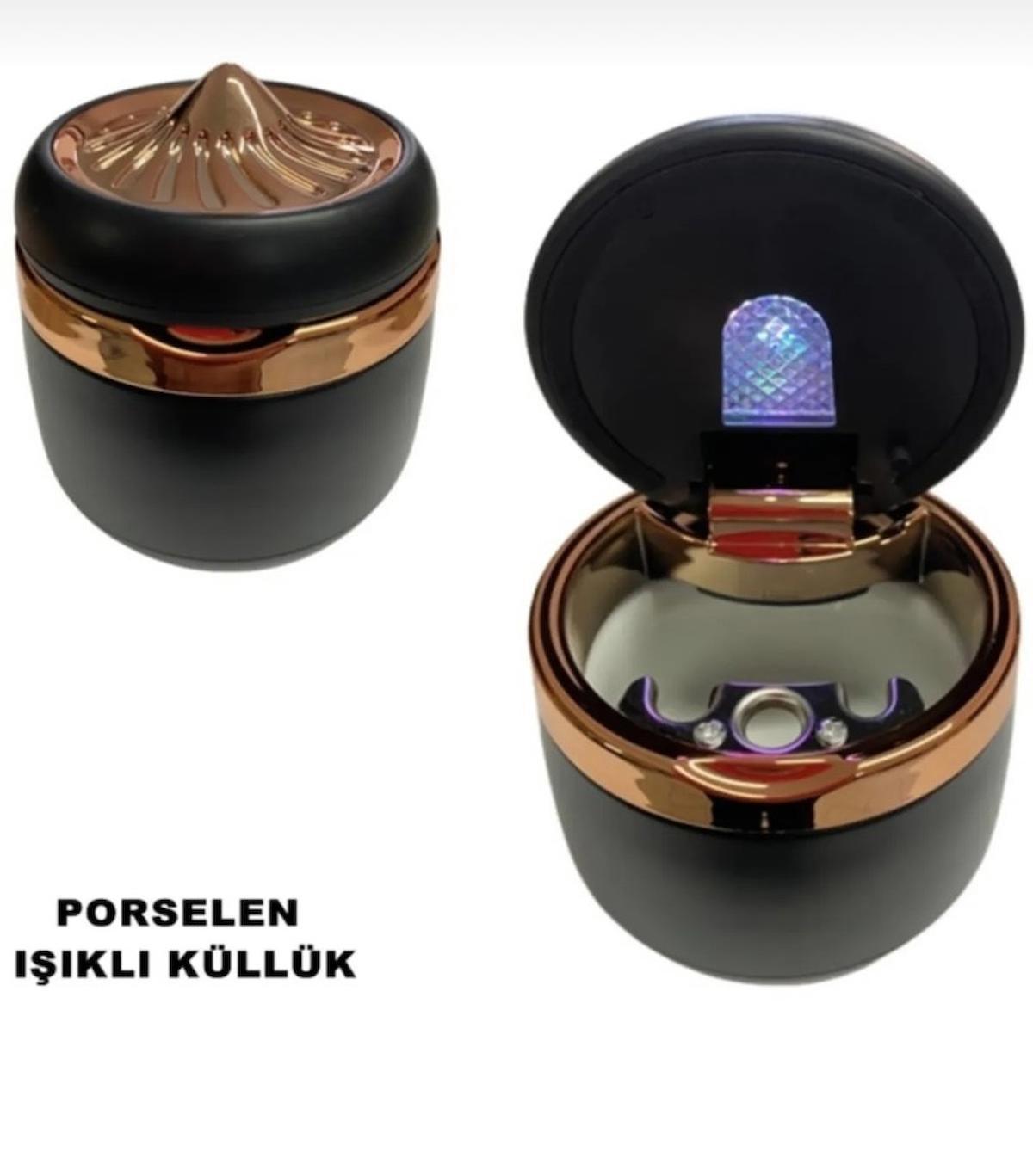 Point Araç Ve Ev Işıklı Küllük Porselen Iç Havza Gold - 1. Kalite