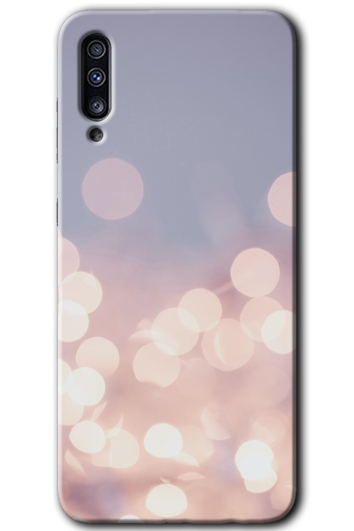 Galaxy A70 Kılıf HD Desen Baskılı Arka Kapak - Blur Lights 