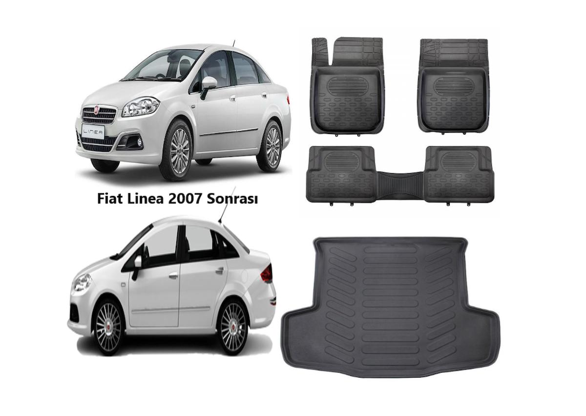 Fiat Linea 2007  Model 3D Bagaj Havuzu+3D Havuzlu Paspas Force