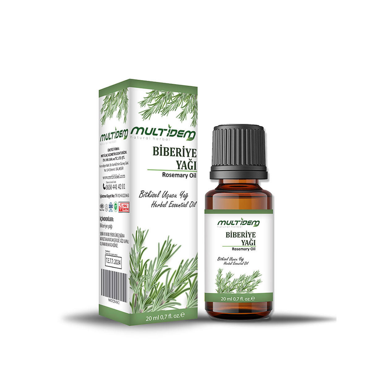 multidem Biberiye Yağı 20 Ml