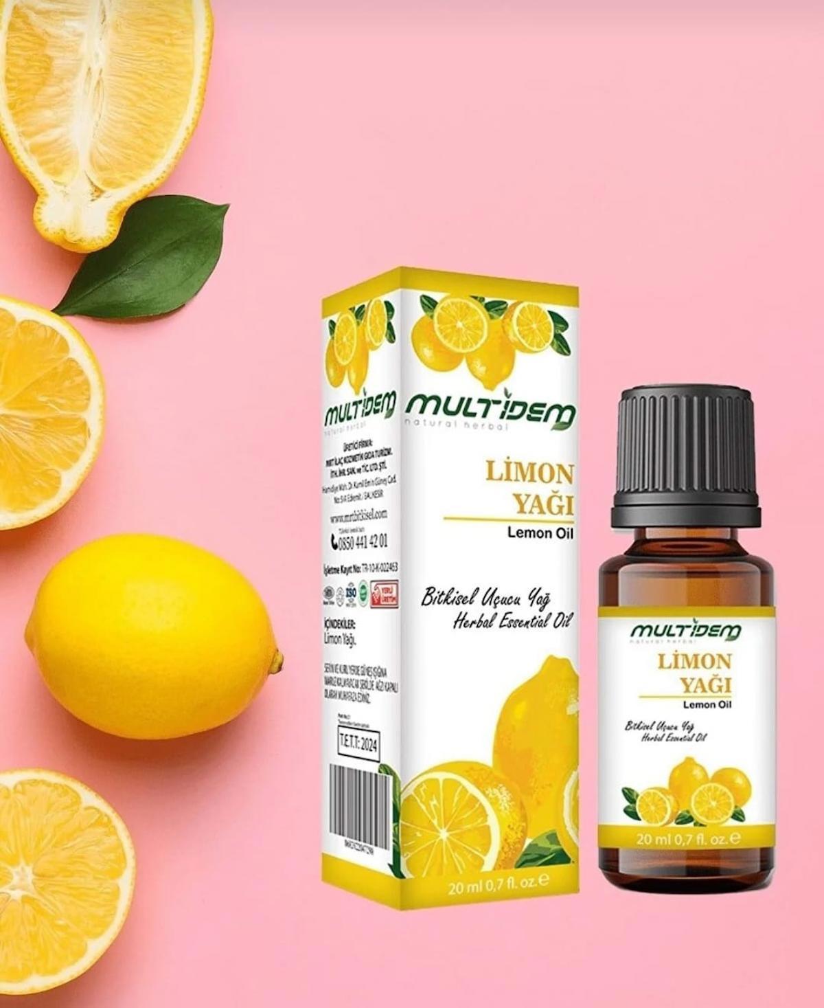 multidem Limon Uçucu Bitkisel Yağı 20 ml